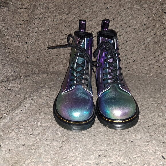 Dr. Martens/Doc Unisex-1460 Y-Iridescent Hologram Booties-Sz 36-NWOB - Picture 3 of 8